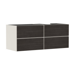 HG Xevolos E Szafka pod szlifowaną umywalkę wpuszczaną w blat/nablatową po prawej str. z 4 sz. 1370/550, Piaskowy Beż Mat. Kolor