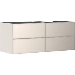 HG Xevolos E Szafka pod szlifowaną umywalkę wpuszczaną w blat/nablatową po pr. str. z 4 sz. 1370/550, Piaskowy Beż Mat. Kol. fr: