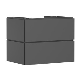 HG Xilesa E Szafka pod szlifowaną umywalkę wpuszczaną w blat/nablatową z 2 szufladami 780/550, Szary Łupek Matowy