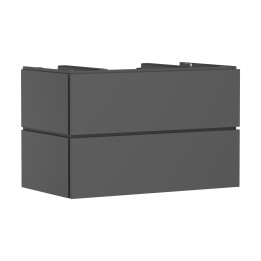 HG Xilesa E Szafka pod szlifowaną umywalkę wpuszczaną w blat/nablatową z 2 szufladami 980/550, Szary Łupek Matowy