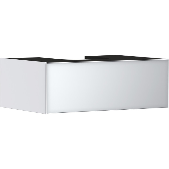 HG Xevolos E Szafka pod szlifowaną umywalkę wpuszczaną w blat/nablatową z 1 szufladą 780/550, Biały Matowy, Kolor frontu: Biały 