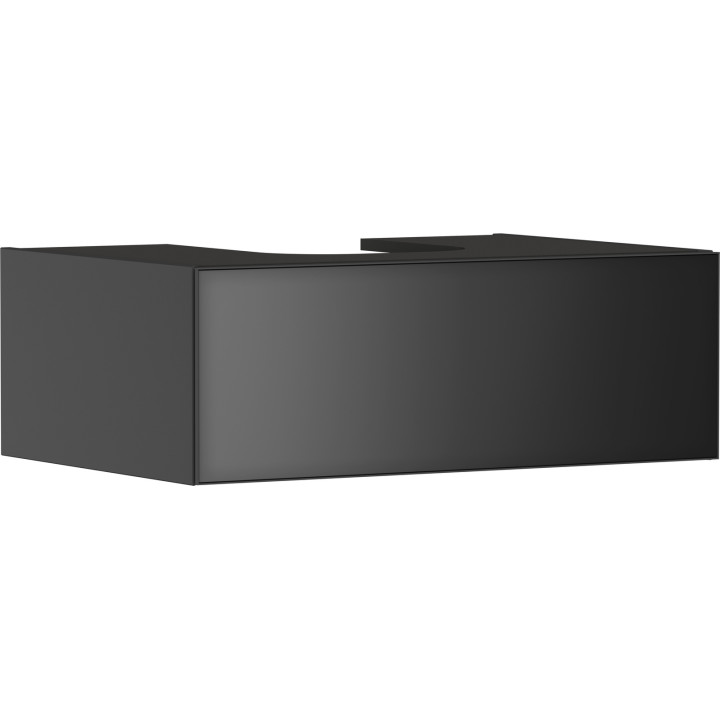 HG Xevolos E Szafka pod szlifowaną umywalkę wpuszczaną w blat/nablatową z 1 szufladą 780/550, Szary Łupek Matowy, Kolor frontu: 