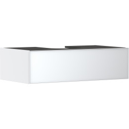 HG Xevolos E Szafka pod szlifowaną umywalkę wpuszczaną w blat/nablatową z 1 szufladą 980/550, Biały Matowy, Kolor frontu: Biały 