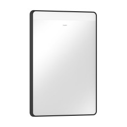 HG Xarita Lite Q Lustro z górnym oświetleniem LED 500/30, włącznik ścienny, Czarny Matowy