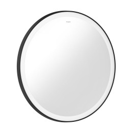 HG Xarita Lite S Lustro oświetleniem LED 700/30, włącznik ścienny, Czarny Matowy