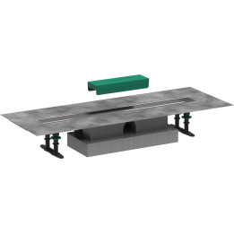 HG uBox universal Kompletny zestaw do odpływów liniowych 700, niski