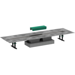 HG uBox universal Kompletny zestaw do odpływów liniowych 900, niski