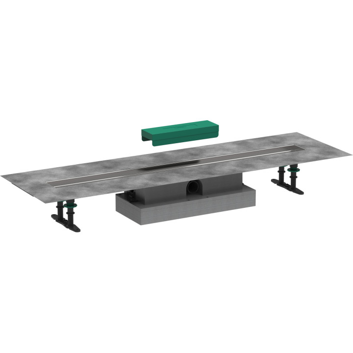 HG uBox universal Kompletny zestaw do odpływów liniowych 900, niski
