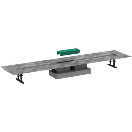 HG uBox universal Kompletny zestaw do odpływów liniowych 1200, niski