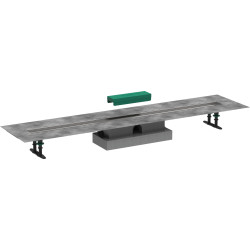 HG uBox universal Kompletny zestaw do odpływów liniowych 1200, niski