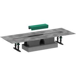 HG uBox universal Kompletny zestaw do odpływów liniowych 700, standardowy