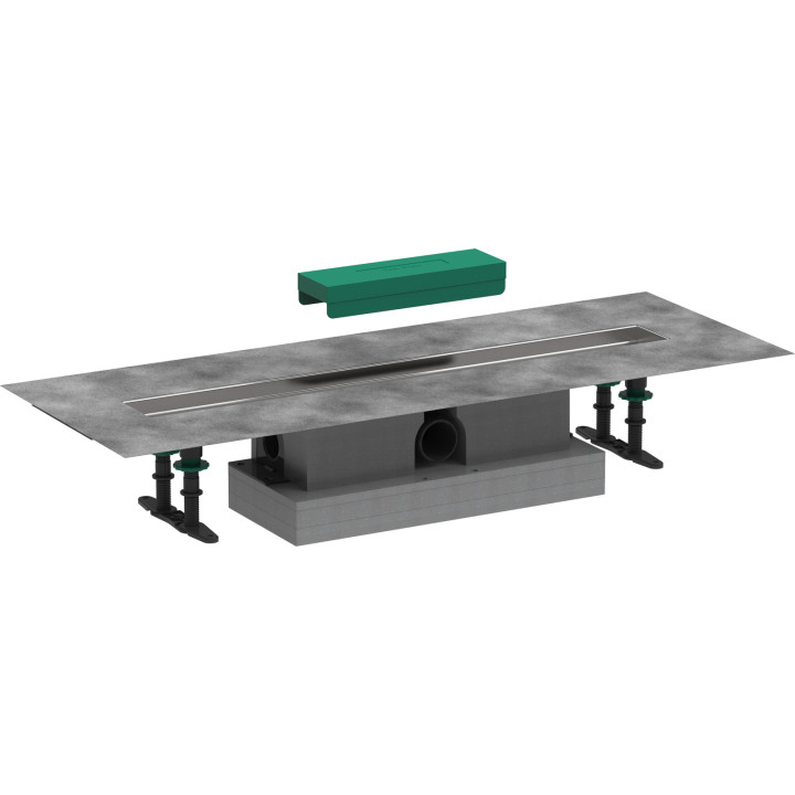 HG uBox universal Kompletny zestaw do odpływów liniowych 700, standardowy