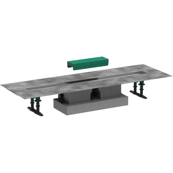 HG uBox universal Kompletny zestaw do odpływów liniowych 800, standardowy
