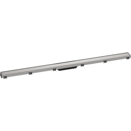 HG RainDrain Match Element zewnętrzny odpływu liniowego 1200 ze stelażem o regulowanej wysokości, Stal Szlachetna Szczotkowana