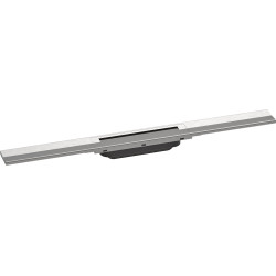 HG RainDrain Flex Element zewnętrzny odpływu liniowego 700 z możliwością przycięcia, montaż odsunięty od ściany, Stal Szlachetna