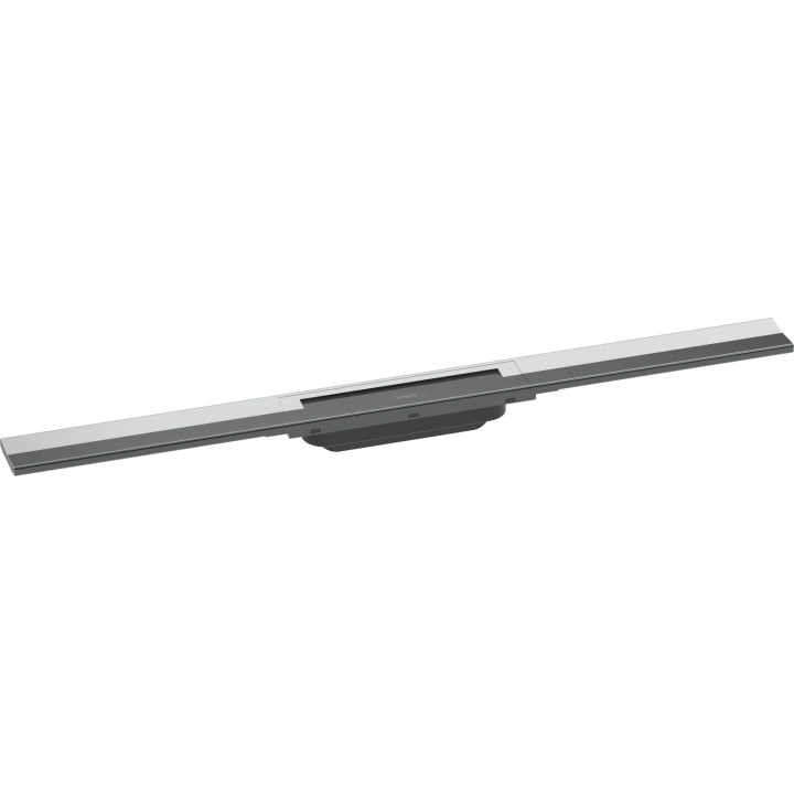 HG RainDrain Flex Element zewnętrzny odpływu liniowego 800 z możliwością przycięcia, montaż odsunięty od ściany, Chrom