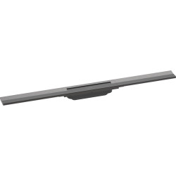 HG RainDrain Flex Element zewnętrzny odpływu liniowego 800 z możliwością przycięcia, montaż odsunięty od ściany, Czarny Chrom Sz