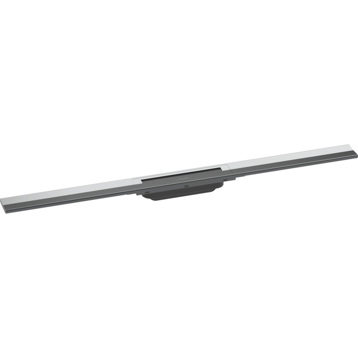 HG RainDrain Flex Element zewnętrzny odpływu liniowego 900 z możliwością przycięcia, montaż odsunięty od ściany, Chrom