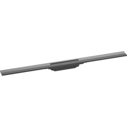 HG RainDrain Flex Element zewnętrzny odpływu liniowego 900 z możliwością przycięcia, montaż odsunięty od ściany, Czarny Chrom Sz