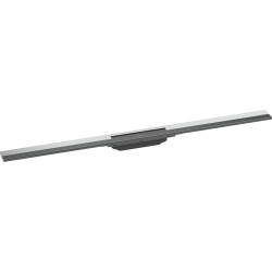 HG RainDrain Flex Element zewnętrzny odpływu liniowego 1000 z możliwością przycięcia, montaż odsunięty od ściany, Chrom