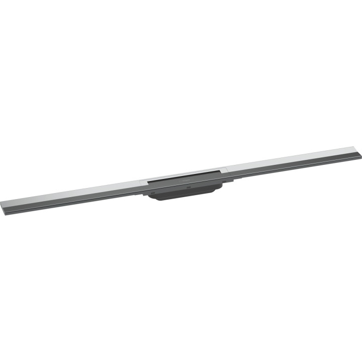 HG RainDrain Flex Element zewnętrzny odpływu liniowego 1000 z możliwością przycięcia, montaż odsunięty od ściany, Chrom