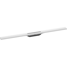 HG RainDrain Flex Element zewnętrzny odpływu liniowego 1000 z możliwością przycięcia, montaż odsunięty od ściany, Biały Matowy
