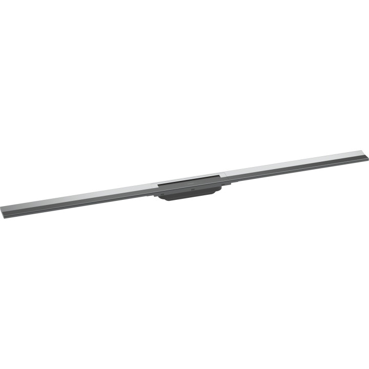 HG RainDrain Flex Element zewnętrzny odpływu liniowego 1200 z możliwością przycięcia, montaż odsunięty od ściany, Chrom