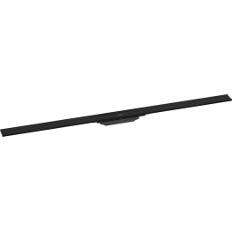 HG RainDrain Flex Element zewnętrzny odpływu liniowego 1200 z możliwością przycięcia, montaż odsunięty od ściany, Czarny Matowy