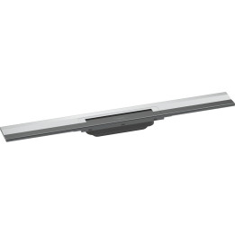 HG RainDrain Flex Element zewnętrzny odpływu liniowego 700 z możliwością przycięcia, montaż przyścienny, Chrom