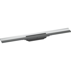 HG RainDrain Flex Element zewnętrzny odpływu liniowego 700 z możliwością przycięcia, montaż przyścienny, Chrom