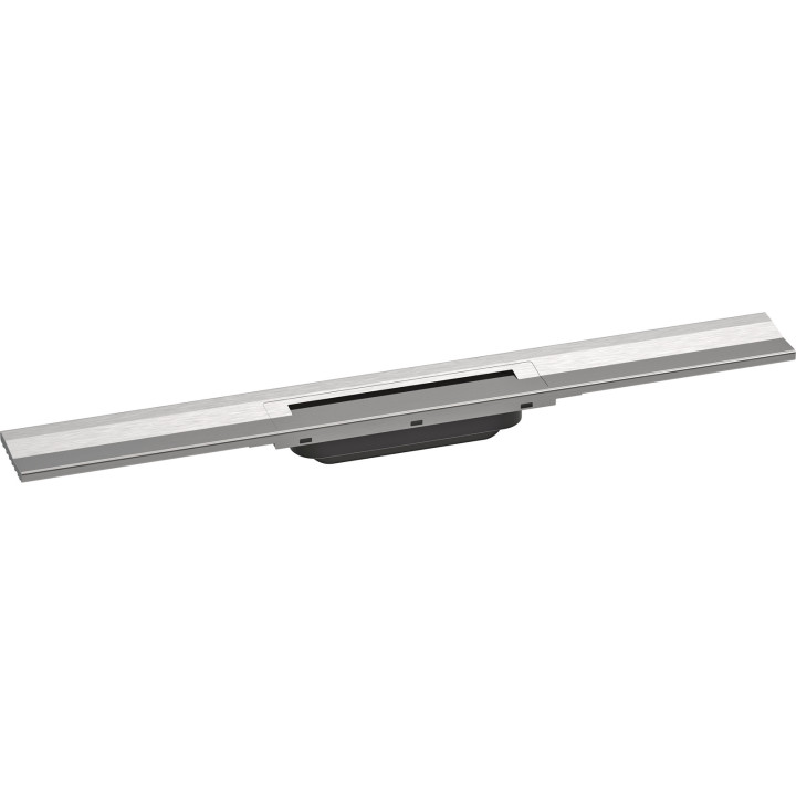 HG RainDrain Flex Element zewnętrzny odpływu liniowego 700 z możliwością przycięcia, montaż przyścienny, Stal Szlachetna Szczotk