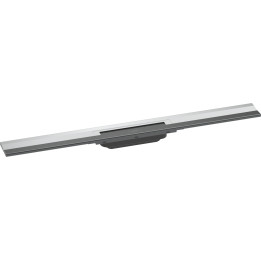HG RainDrain Flex Element zewnętrzny odpływu liniowego 800 z możliwością przycięcia, montaż przyścienny, Chrom