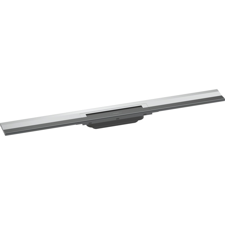 HG RainDrain Flex Element zewnętrzny odpływu liniowego 800 z możliwością przycięcia, montaż przyścienny, Chrom