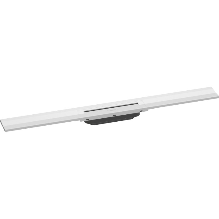 HG RainDrain Flex Element zewnętrzny odpływu liniowego 800 z możliwością przycięcia, montaż przyścienny, Biały Matowy