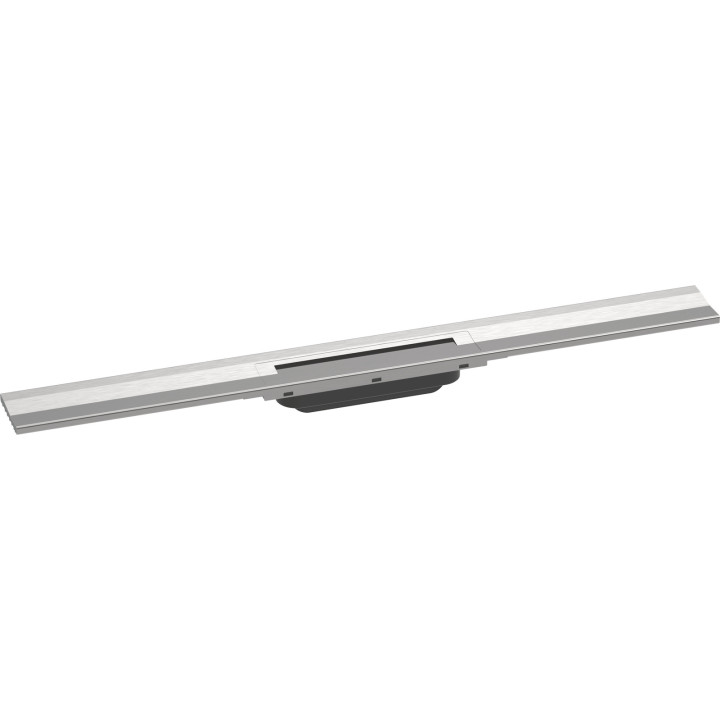 HG RainDrain Flex Element zewnętrzny odpływu liniowego 800 z możliwością przycięcia, montaż przyścienny, Stal Szlachetna Szczotk