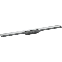 HG RainDrain Flex Element zewnętrzny odpływu liniowego 900 z możliwością przycięcia, montaż przyścienny, Chrom