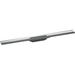 HG RainDrain Flex Element zewnętrzny odpływu liniowego 900 z możliwością przycięcia, montaż przyścienny, Chrom