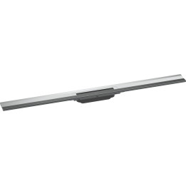 HG RainDrain Flex Element zewnętrzny odpływu liniowego 1000 z możliwością przycięcia, montaż przyścienny, Chrom