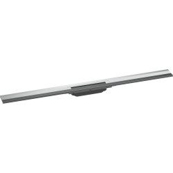 Hansgrohe RainDrain Flex Element zewnętrzny odpływu liniowego 1000 z możliwością przycięcia, montaż przyścienny, Chrom