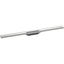 HG RainDrain Flex Element zewnętrzny odpływu liniowego 1000 z możliwością przycięcia, montaż przyścienny, Stal Szlachetna Szczot