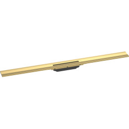 HG RainDrain Flex Element zewnętrzny odpływu liniowego 1000 z możliwością przycięcia, montaż przyścienny, Złoty Optyczny Polerow