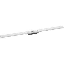 HG RainDrain Flex Element zewnętrzny odpływu liniowego 1200 z możliwością przycięcia, montaż przyścienny, Biały Matowy