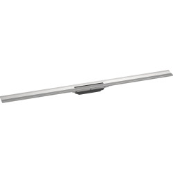 HG RainDrain Flex Element zewnętrzny odpływu liniowego 1200 z możliwością przycięcia, montaż przyścienny, Stal Szlachetna Szczot