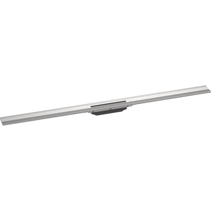 HG RainDrain Flex Element zewnętrzny odpływu liniowego 1200 z możliwością przycięcia, montaż przyścienny, Stal Szlachetna Szczot