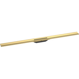 HG RainDrain Flex Element zewnętrzny odpływu liniowego 1200 z możliwością przycięcia, montaż przyścienny, Złoty Optyczny Polerow