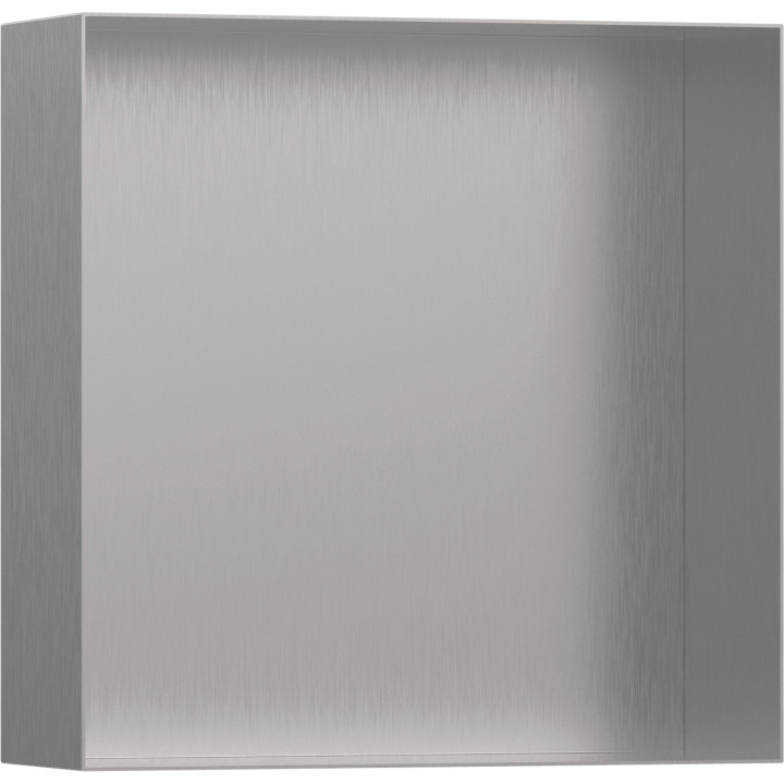HG XtraStoris Minimalistic Wnęka ścienna bez ozdobnej ramki 300/300/100, Stal Szlachetna Szczotkowana