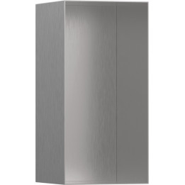 HG XtraStoris Minimalistic Wnęka ścienna bez ozdobnej ramki 300/150/140, Stal Szlachetna Szczotkowana