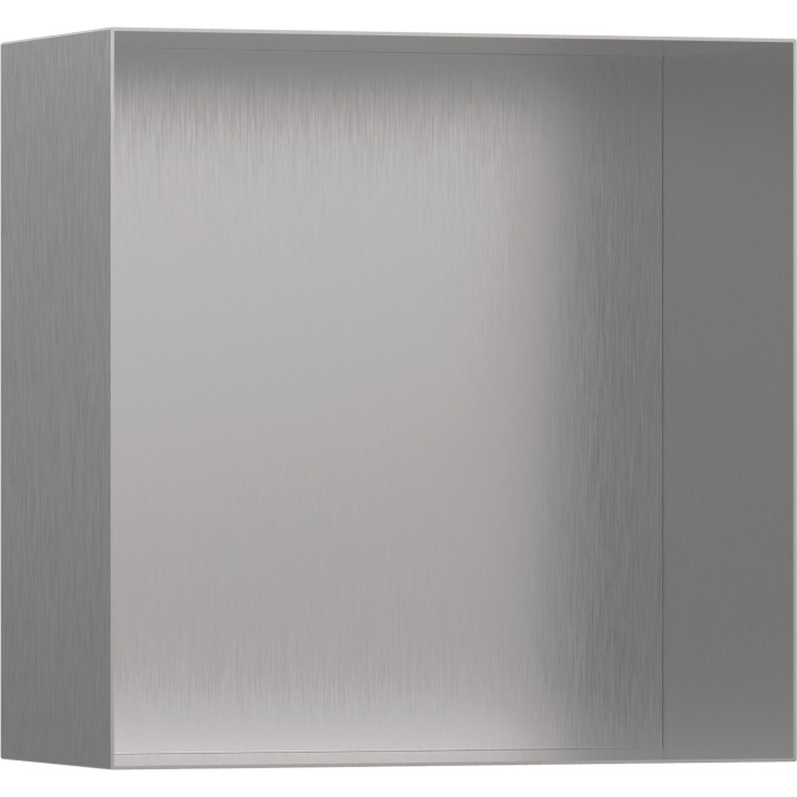 HG XtraStoris Minimalistic Wnęka ścienna bez ozdobnej ramki 300/300/140, Stal Szlachetna Szczotkowana