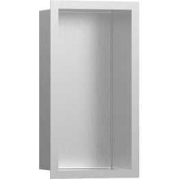 HG XtraStoris Individual Wnęka ścienna Stal Szlachetna Szczotkowana z ozdobną ramką 300/150/100, Stal Szlachetna Szczotkowana