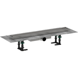 HG RainDrain Compact Kompletny odpływ liniowy 600, ruszt do wyłożenia płytkami, niski